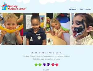 Westbay Children's Center Website screenshot.